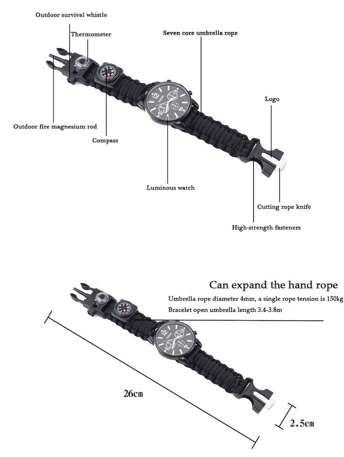 Su Rival Multi Tool Survival Watch | Survival Multi Tool | The Survival Island