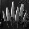 Damascus kitchen knife blanks