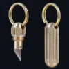 A tiny knife pendant necklace.