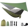 Army green mosquito net hammock