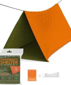 thumbnail image 2 of 2-Person Emergency Survival Tent - Mylar Tube Shelter For Camping & Outdoor Emergencies 2 of 14