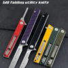 Multiple small utility knife models of differing colors.
