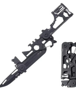 A small survival multitool knife.