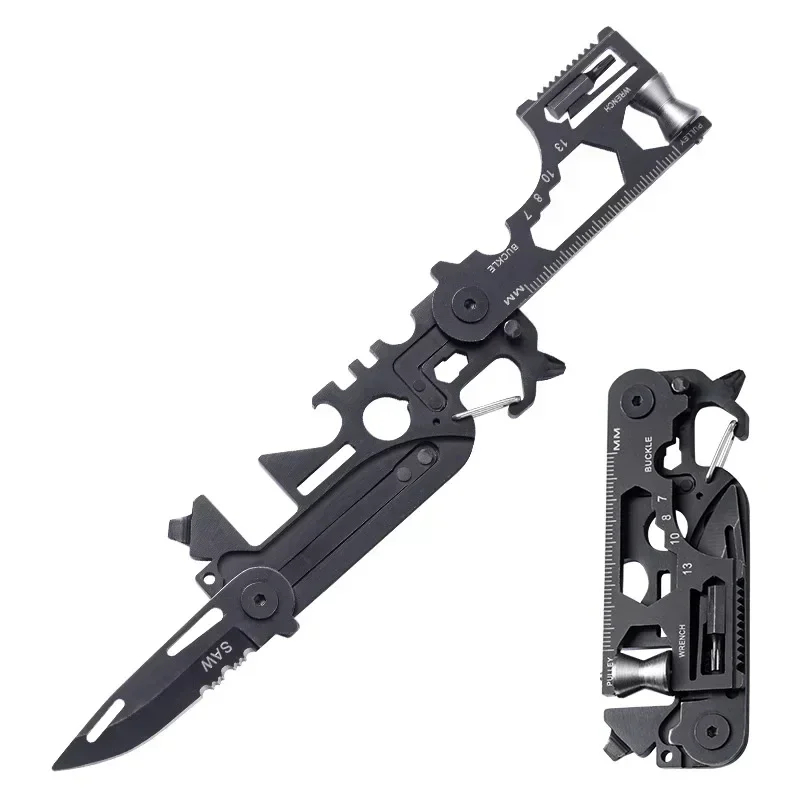 Survival Multitool A small survival multitool knife.