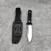 A fixed blade camping knife with knife sheath.