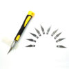 A precision knife with spare razor blades.