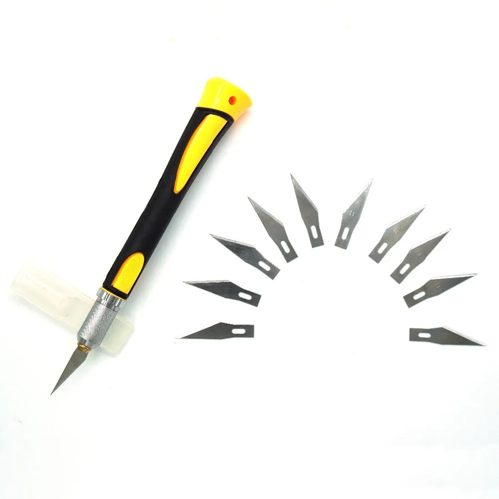 Precision Knife A precision knife with spare razor blades.