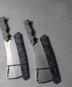 Two Tactical cleaver knife models displayed side-by-side.