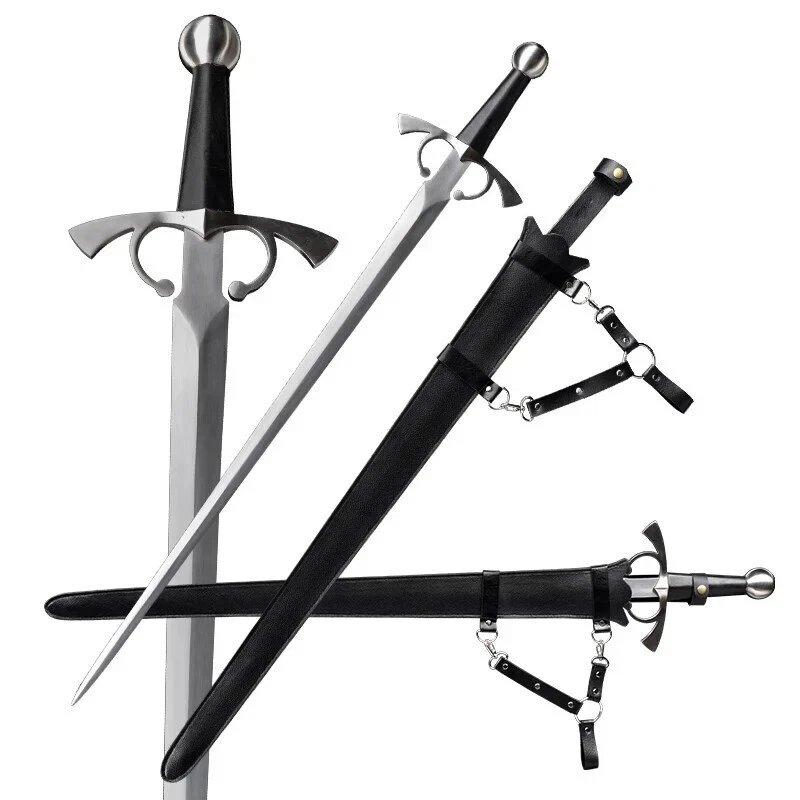 Sidesword An arming sidesword displayed next to its scabbard, along with sword highlights.