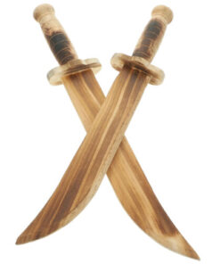 A wooen toy knife set of two.