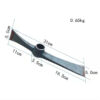 A pick axe head with size measurement information.