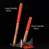 Two custom tomahawks differing in size, displayed side-by-side, along with product size informaton.