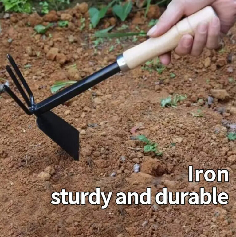 Hoe Rake | Rake Hoe | 3 Prong Garden Tool | The Survival Island