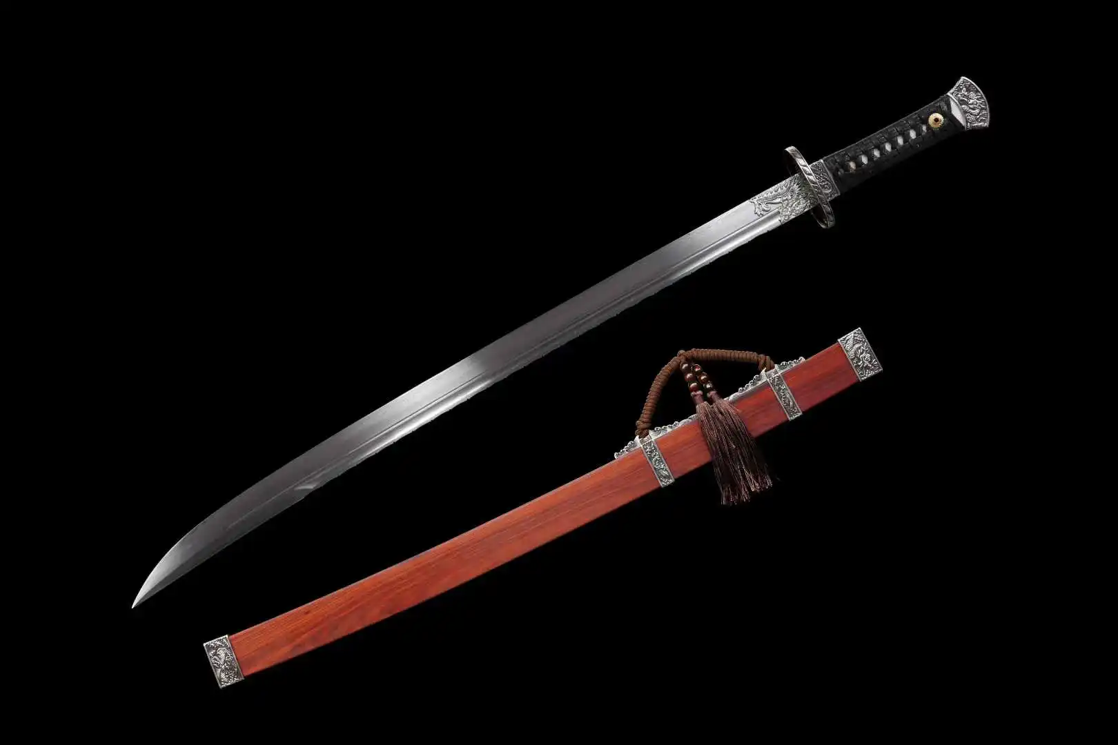 Ming Dao Sword A Ming Dao sword, displayed next to its traditional scabbard.