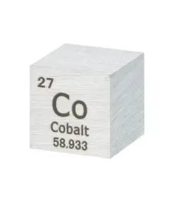 A periodic table cobalt cube block.