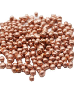 Pure red copper granules.