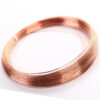 A solid copper wire spool.