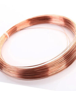 A solid copper wire spool.