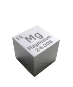 A periodic table magnesium block cube.