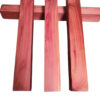 Four Western red cedar wood blocks displayed.