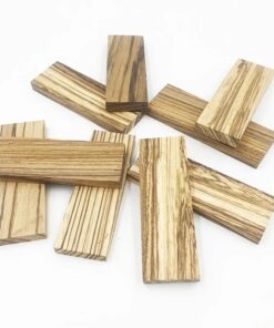 Multiple blocks of African Zebra wood.