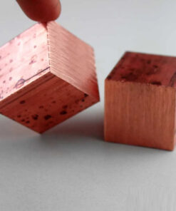 Red Copper block material.