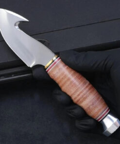 A deer knife with gut hook.