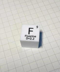 A 75.98% pure fluorine element collection cube.