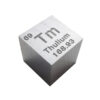 A thulium metal cube element collection sample.