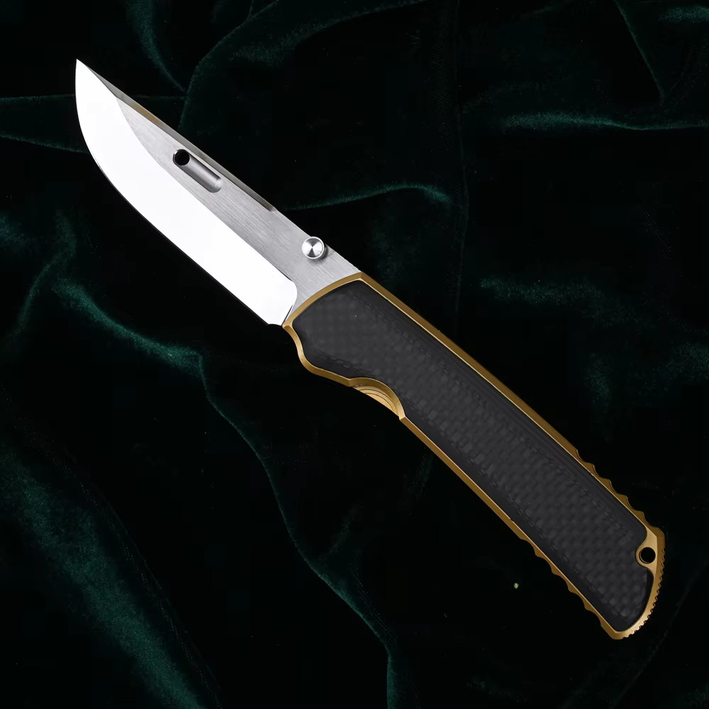 Camping Pocket Knife A folding camping pocket knife.