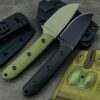 Two small bushcraft knife models.