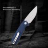 A folding camping knife with clip.