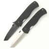 Two folding tactical pocket knife models displayed.