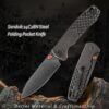 A lightweight folding knife with clip.