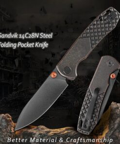 A lightweight folding knife with clip.