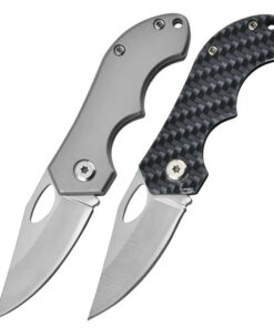 Two mini folding knife models displayed.