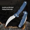 A folding reverse edge knife.