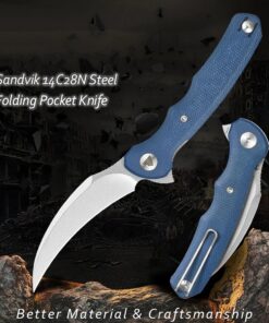 A folding reverse edge knife.