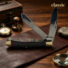 A trapper twin blade pocket knife.