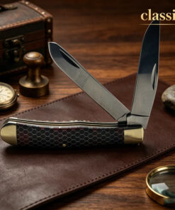 A trapper twin blade pocket knife.