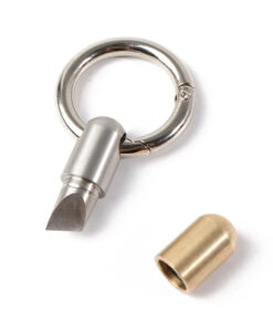 A mini capsule knife pendant.