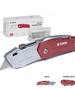A folding utility knife box cutter.