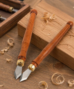 A wood marking knife scoring tool.