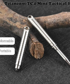 A titanium tactical pen for self defense.