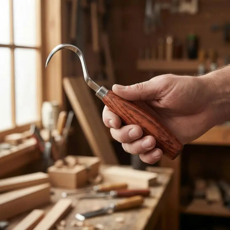 Hook Knife A wood carving hook knife tool.