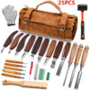 Wood carving tools kit.