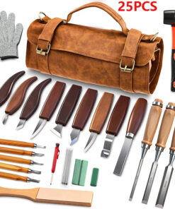 Wood carving tools kit.
