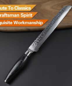 Professional Damascus Steel Kitchen Bread Knife [KW=-Bread Knife-] 1
