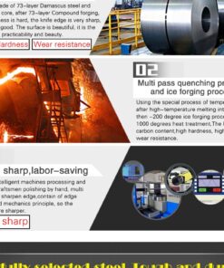 Professional Damascus Steel Kitchen Bread Knife [KW=-Bread Knife-] 9