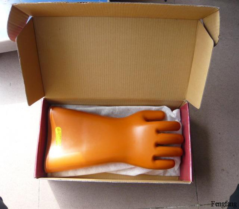 Electrical Work Insulated Safety High Voltage Gloves [KW=-High Voltage Gloves-] 4